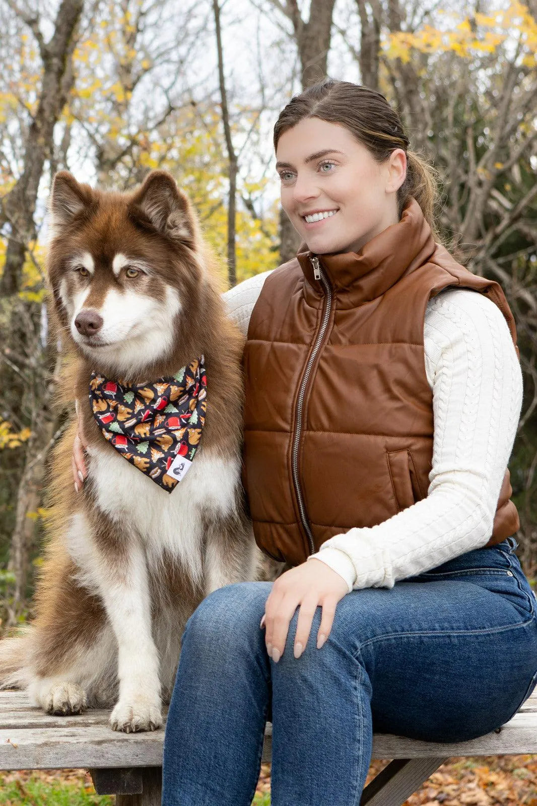 Woodland Tales Dog Bandana-2